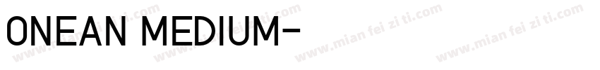 ONEAN MEDIUM字体转换